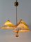 3-Armed Pendant Lamp by Rupert Nikoll, Austria, 1950s 18