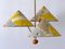 3-Armed Pendant Lamp by Rupert Nikoll, Austria, 1950s 7
