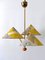 3-Armed Pendant Lamp by Rupert Nikoll, Austria, 1950s 5
