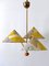 3-Armed Pendant Lamp by Rupert Nikoll, Austria, 1950s, Image 5