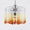 Murano Glass Waterfall Chandeliers by Paolo Venini, 1960s, Set of 3 3