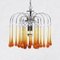 Murano Glass Waterfall Chandeliers by Paolo Venini, 1960s, Set of 3, Image 3