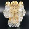 Labelled Faceted Crystal and Gilt Sconce / Wall Lamp from Kinkeldey, Germany, 1970s, Imagen 1