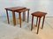 Danish Boat-Shaped Teak Nesting Side Tables, 1960s, Set of 3 20