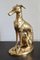 Vintage Brass Statue of Greyhound Dog, France, 1970s, Imagen 2