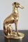 Vintage Brass Statue of Greyhound Dog, France, 1970s, Immagine 1