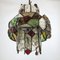 Italian Brutalist Iron and Cut Glass Chandelier, 1970s, Image 5