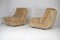 Space Age Chairs in Foam and Honey Velvet, France, 1970s, Set of 2 10