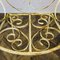 Vintage French Wrought Iron Garden Chairs, Set of 4, Imagen 6
