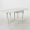 Folding Table in Antique White with Rounded Edges 3