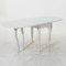 Folding Table in Antique White with Rounded Edges, Image 3