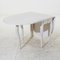 Folding Table in Antique White with Rounded Edges, Imagen 6