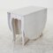 Folding Table in Antique White with Rounded Edges 1