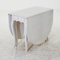 Folding Table in Antique White with Rounded Edges, Image 1