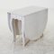 Folding Table in Antique White with Rounded Edges, Imagen 1