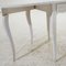 Folding Table in Antique White with Rounded Edges 4