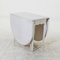 Folding Table in Antique White with Rounded Edges 2