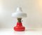 Red Oline Oil Table Lamp from Fog & Mørup, 1960s, Image 1