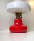 Red Oline Oil Table Lamp from Fog & Mørup, 1960s 2