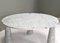 Eros Round Dining Table in Carrara Marble by Angelo Mangiarotti for Skipper, Italy, 1970s 8