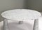 Eros Round Dining Table in Carrara Marble by Angelo Mangiarotti for Skipper, Italy, 1970s, Imagen 8