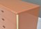 Italian Credenza in Flamingo Pink and Brass, 1970s, Image 8