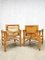 Vintage Leder Safari Stühle, 2er Set 4