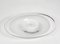Plate Oval Centerpiece in Clear Glass, Italy, 1980s 3