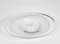 Plate Oval Centerpiece in Clear Glass, Italy, 1980s, Image 3