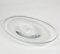 Plate Oval Centerpiece in Clear Glass, Italy, 1980s, Image 6