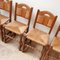 Mid-Century French Rush Dining Chairs, Set of 5, Image 14