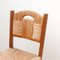Mid-Century French Rush Dining Chairs, Set of 5, Image 9