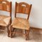 Mid-Century French Rush Dining Chairs, Set of 5, Immagine 16