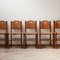 Mid-Century French Rush Dining Chairs, Set of 5 15