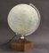 Vintage French Art Deco Illuminated Globe on Wooden Base from Girard Barrère Et Thomas, Paris 4