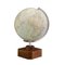 Vintage French Art Deco Illuminated Globe on Wooden Base from Girard Barrère Et Thomas, Paris 1