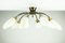 Vintage Spider Sputnik 10-Light Ceiling Light in Brass & Glass, 1950s 8