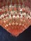 Modern Quadriedri Murano Glass Chandelier with 265 Amber Prisms and Gold Frame, 1982 16