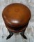 French Adjustable Piano Stool with Bronze Can-Can Legs 4