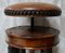 French Adjustable Piano Stool with Bronze Can-Can Legs 5