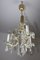 Crystal 3-Light Chandelier, 1950s, Image 9