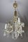 Lustre à 3 Lampes en Cristal, 1950s 9
