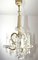 Crystal 3-Light Chandelier, 1950s 10