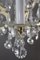 Lampadario a tre luci in cristallo, anni '50, Immagine 4