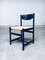 Black Stained Wood & Paper Cord Dining Chairs, 1970s, Set of 4 13