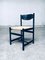 Black Stained Wood & Paper Cord Dining Chairs, 1970s, Set of 4, Image 13