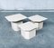 Italian Travertine Nesting Side Table Set, 1970s, Set of 3 13