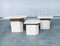 Italian Travertine Nesting Side Table Set, 1970s, Set of 3 8