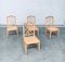 Chippendale Style Faux Bamboo Dining Chair Set, 1970s, Set of 4 14