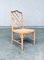 Chippendale Style Faux Bamboo Dining Chair Set, 1970s, Set of 4 12